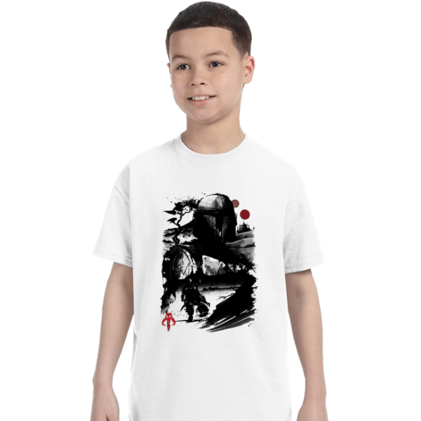 The Bounty Hunter In The desert Sumi-e Online Sale - Image 3