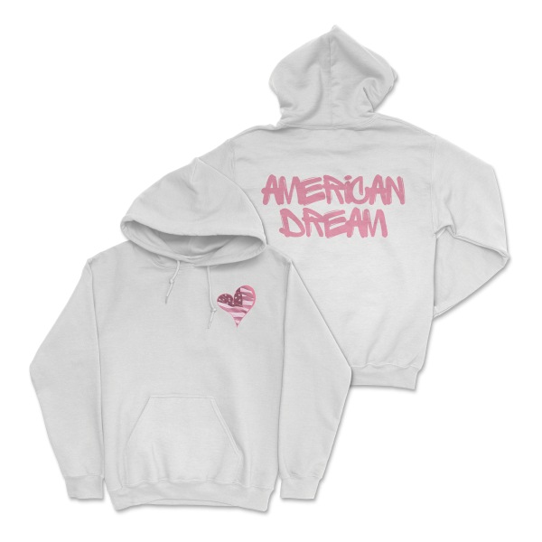 Zoe Day - Heart Hoodie - White Discount